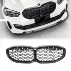 Diamond Style Front Grill In Gloss Black For BMW 1 Series F40 2018-2024