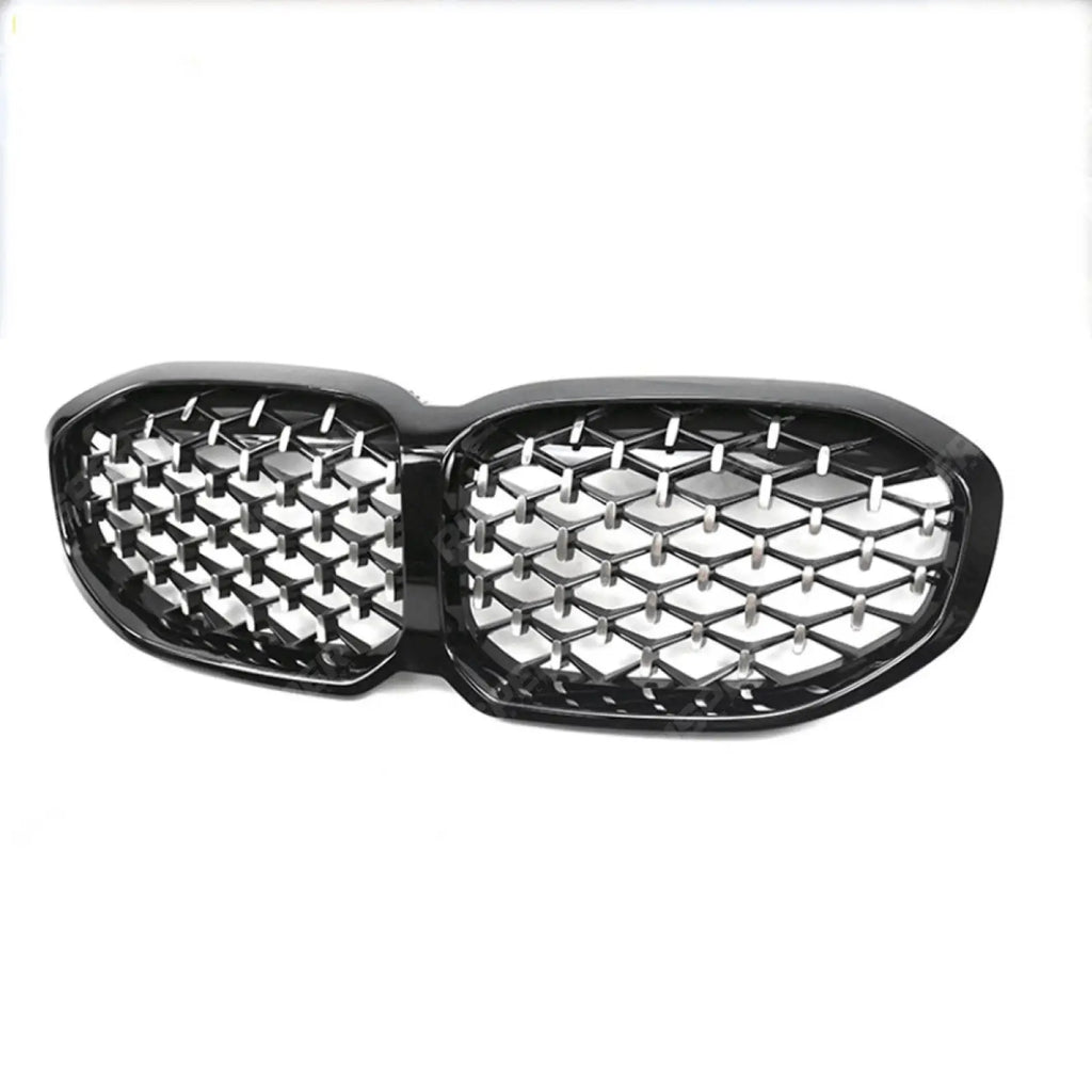 Diamond Style Front Grill In Gloss Black For BMW 1 Series F40 2018-2024