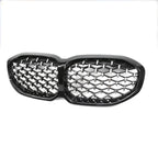 Diamond Style Front Grill In Gloss Black For BMW 1 Series F40 2018-2024