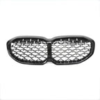 Diamond Style Front Grill In Gloss Black For BMW 1 Series F40 2018-2024