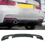 Rear Diffuser Carbon Look For Bmw F30 F35 M Sport Single Tip Twin Exit