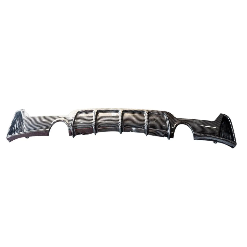 Dual Exit Rear Diffuser in Carbon Look For BMW 4 Series F32 F36 M Sport -