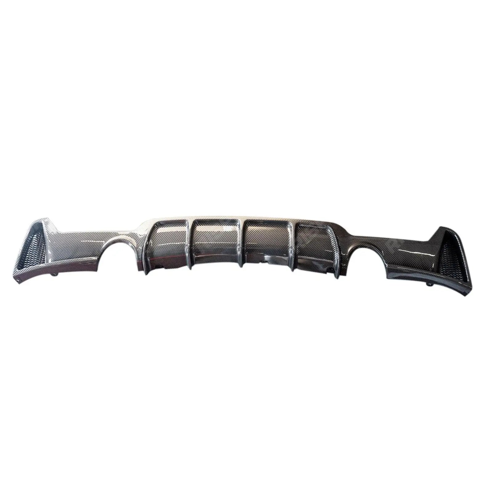 Dual Exit Rear Diffuser in Carbon Look For BMW 4 Series F32 F36 M Sport -