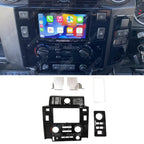 Double DIN Surround Fascia Panel Kit In Gloss Black For Land Rover Defender 90/110 2008-2020