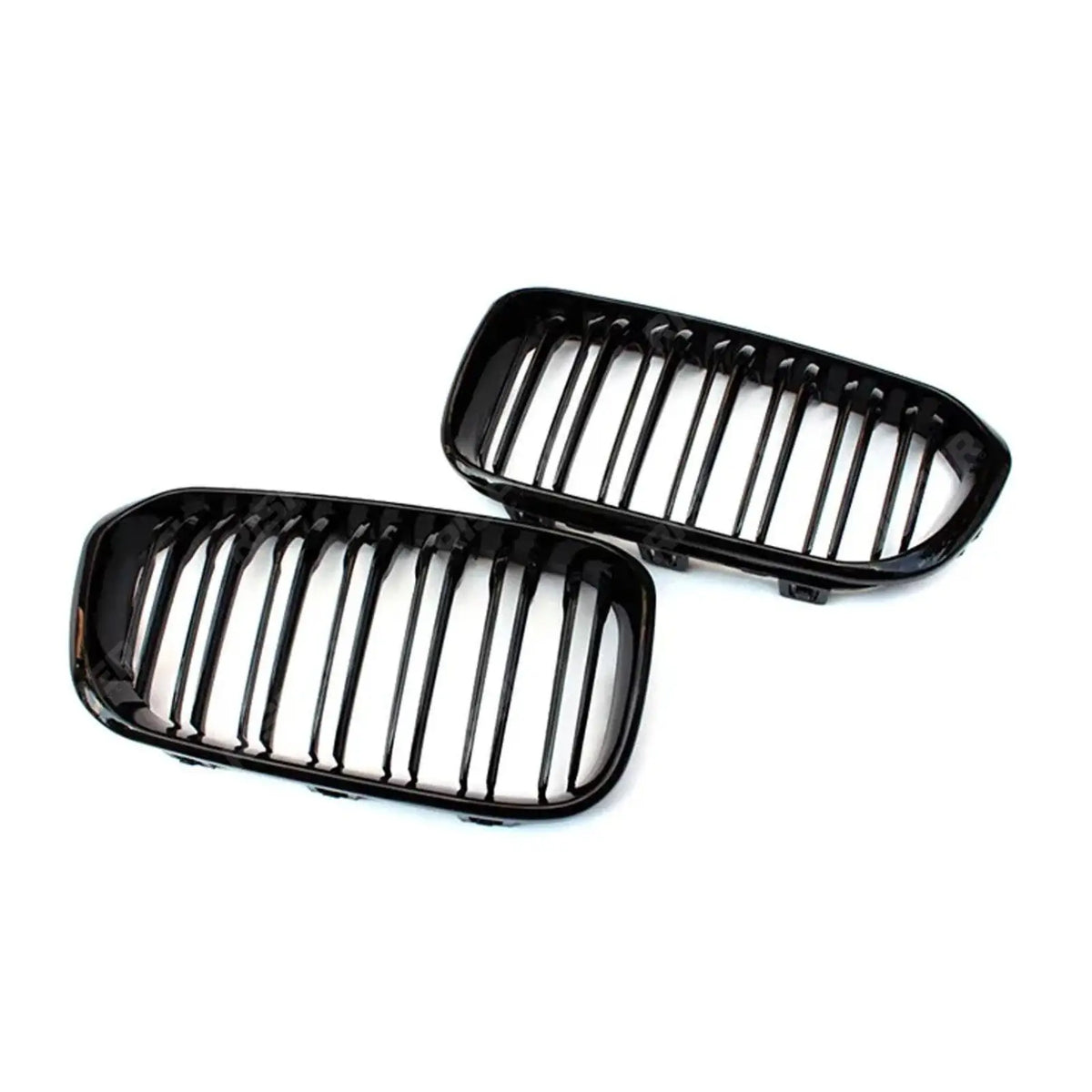 Double Slat Grille In Gloss Black For BMW 1 Series F20 2015-2019