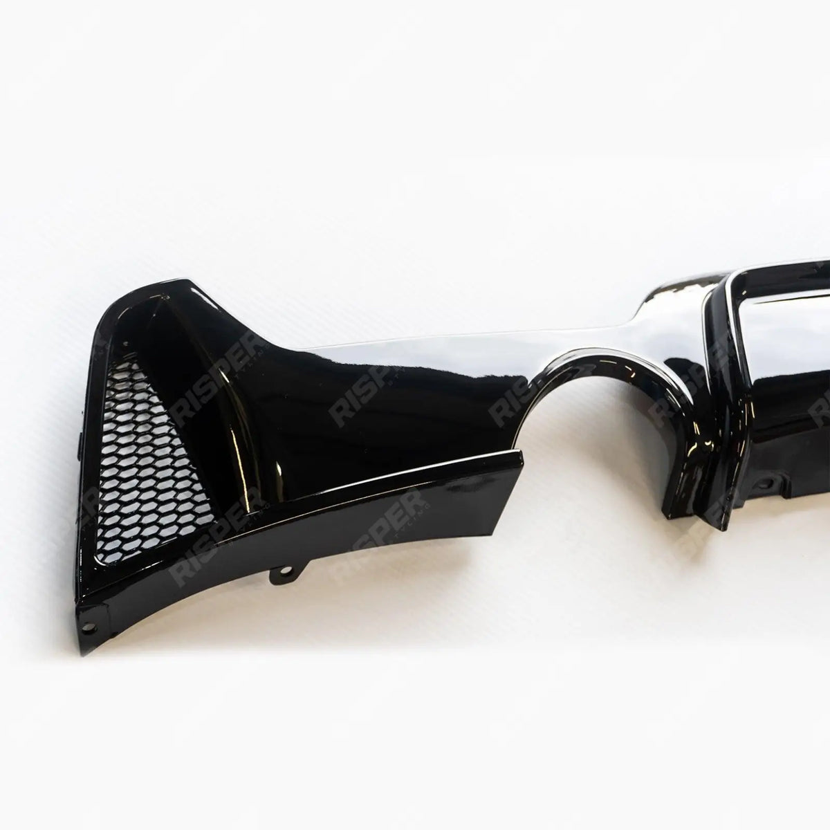 Dual Exit Rear Diffuser In Gloss Black For BMW 4 Series M Sport F32 F36