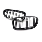 DUAL SLAT FRONT GRILL IN GLOSS BLACK For BMW 5 Series F10 2009-2017