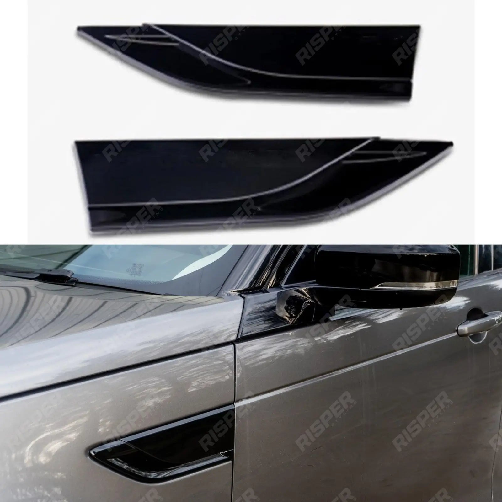 Dynamic Side Vent Covers Grilles Black For Land Rover Discovery 5 2017 Onward