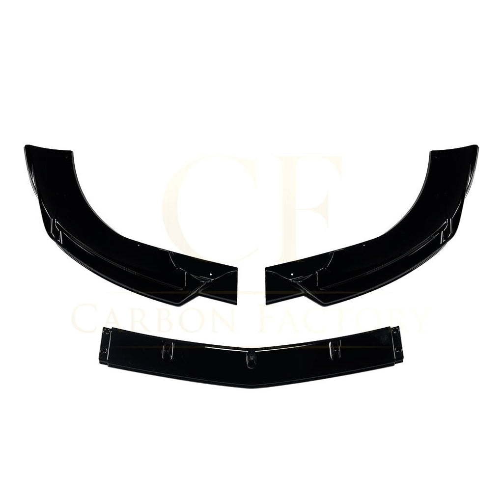V Style Gloss Black Front Splitter for Mercedes Benz W204 C Class AMG Model 08-10