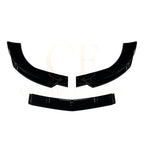 V Style Gloss Black Front Splitter for Mercedes Benz W204 C Class AMG Model 08-10