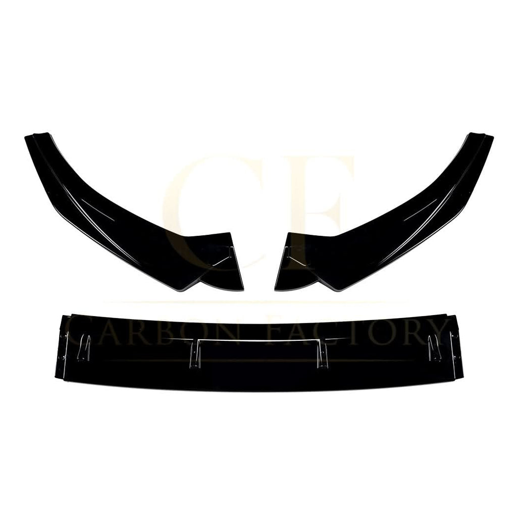 V Style Gloss Black Front Splitter for Audi A3 8V Standard model 13-16