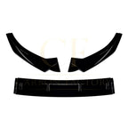 V Style Gloss Black Front Splitter for Audi A3 8V Standard model 13-16