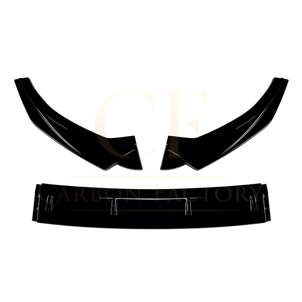 V Style Gloss Black Front Splitter for Audi A3 8V Standard model 13-16