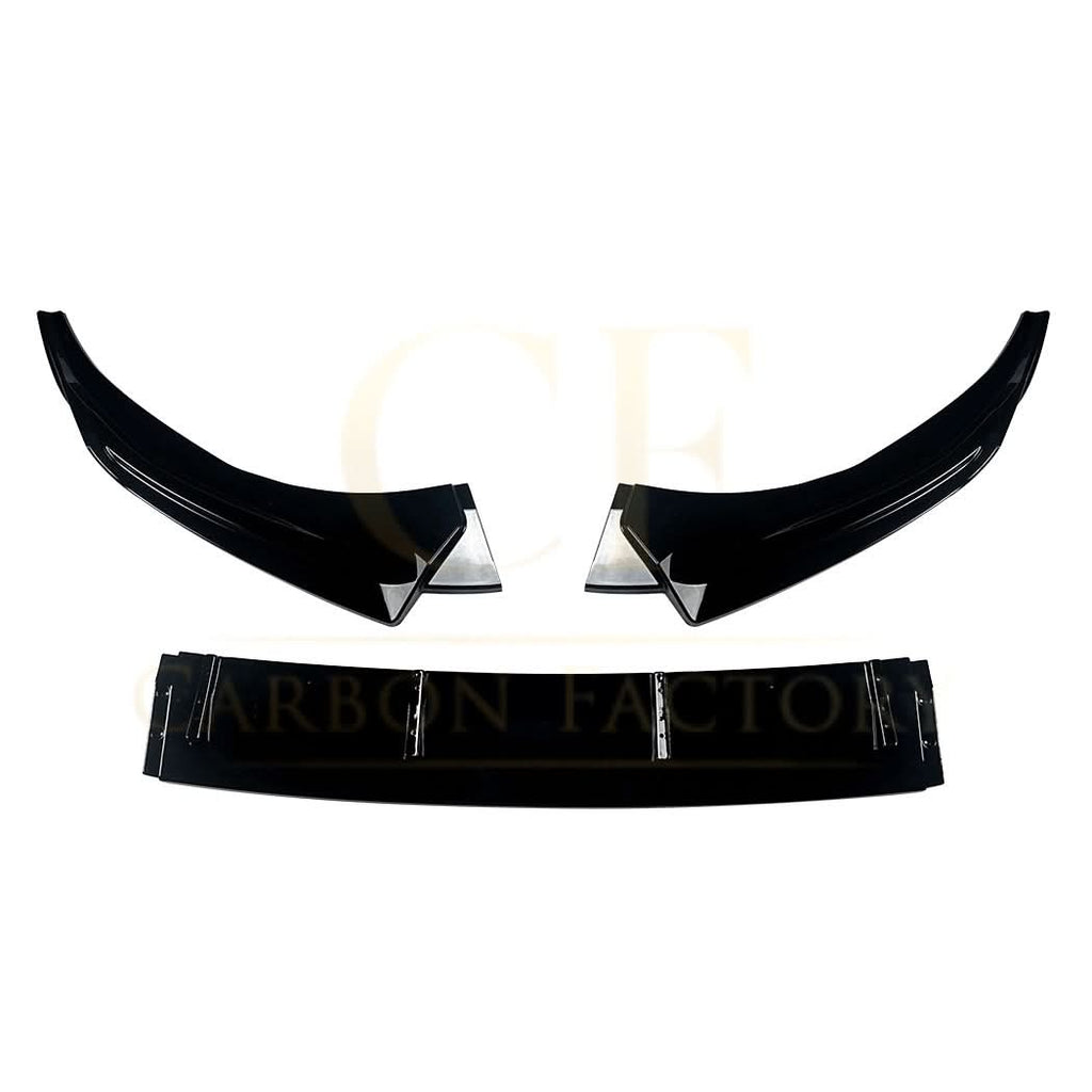 V Style Gloss Black Front Splitter for Audi A3 8Y S Line S3 25-Present