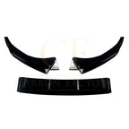 V Style Gloss Black Front Splitter for Audi A3 8Y S Line S3 25-Present