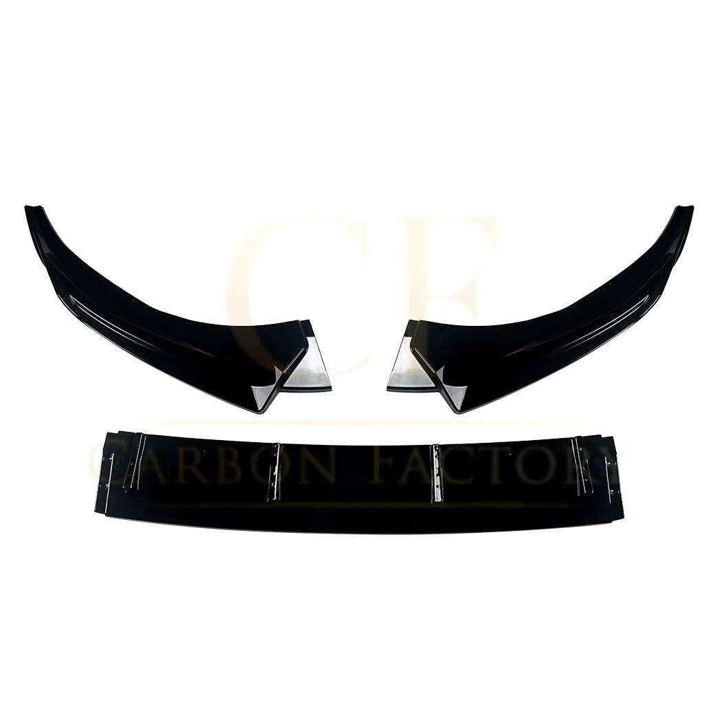 V Style Gloss Black Front Splitter for Audi A3 8Y S Line S3 25-Present