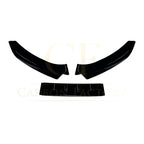 V Style Gloss Black Front Splitter for Audi B8.5 S5 A5 S Line 11-16