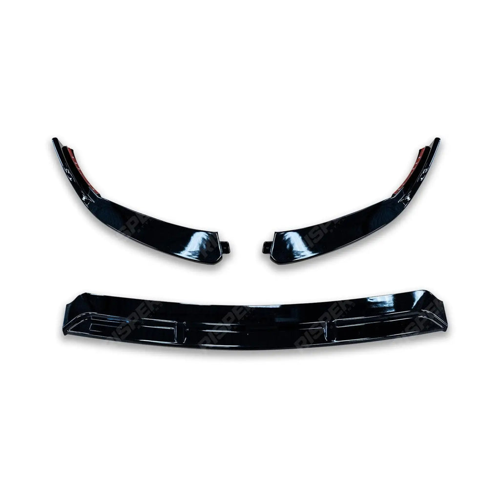 Facelift 'C63S Brabus Style' Front Splitter Lip Gloss Black For Mercedes C-Class W205 2019-2022