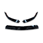 Facelift 'C63S Brabus Style' Front Splitter Lip Gloss Black For Mercedes C-Class W205 2019-2022