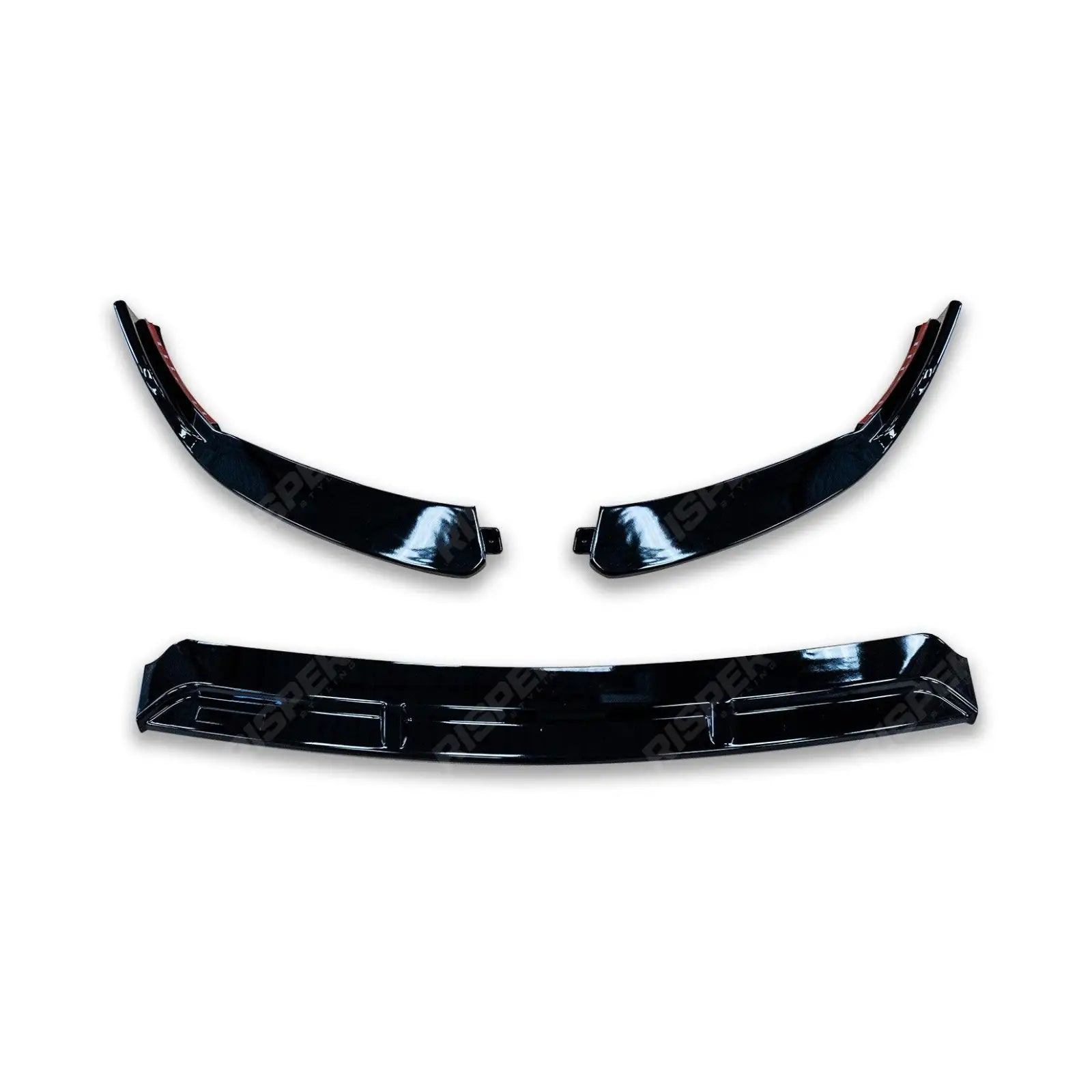 Facelift 'C63S Brabus Style' Front Splitter Lip Gloss Black For Mercedes C-Class W205 2019-2022