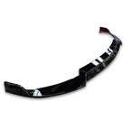 Facelift 'C63S Brabus Style' Front Splitter Lip Gloss Black For Mercedes C-Class W205 2019-2022