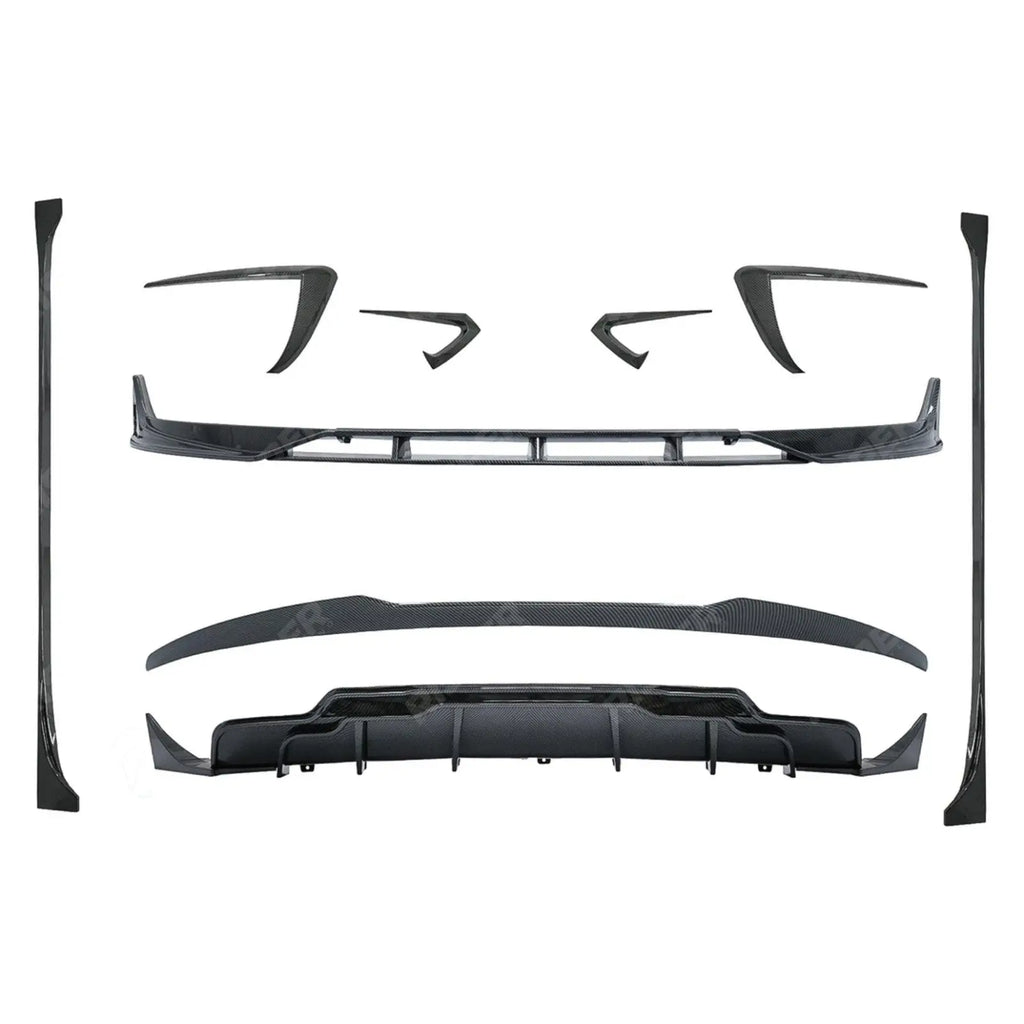 Fast Aero Body Kit In Carbon Look For Tesla Model 3 2018 - 2023