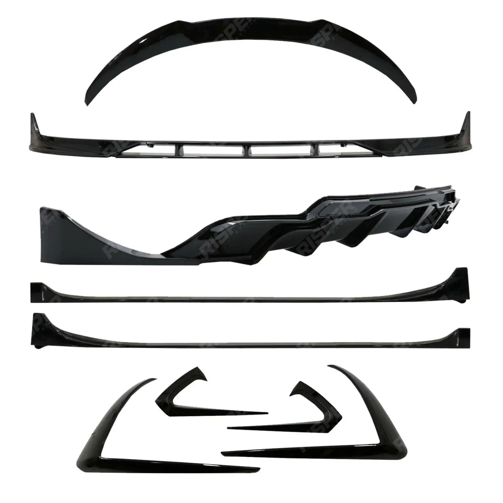 Fast Aero Body Kit In Gloss Black For Tesla Model 3 2018 - 2023