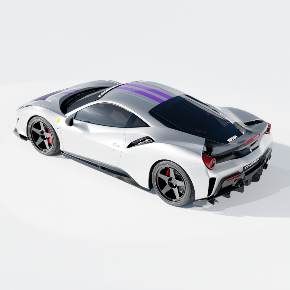 FERRARI 488 PISTA CARBON FIBRE KIT - CT DESIGN