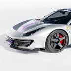 FERRARI 488 PISTA CARBON FIBRE SPLITTER - CT DESIGN