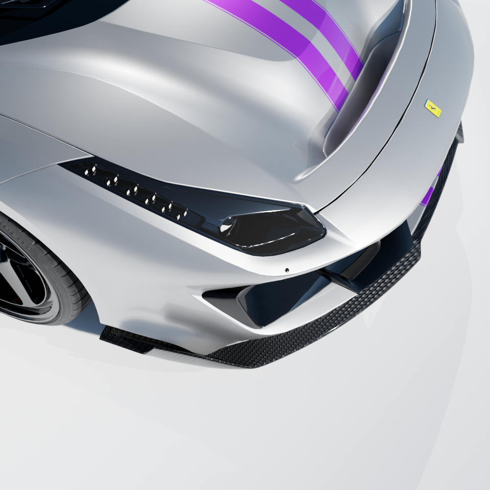 Ferrari Splitter Ferrari 488 Pista Carbon Fibre Front Splitter | Mod Central