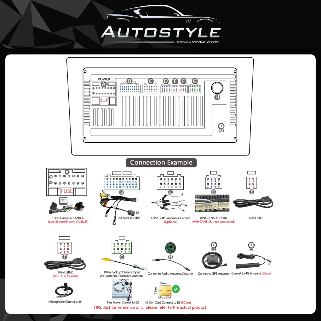 Honda Civic 8 FK Apple Carplay / Android Auto 09" Stereo Upgrade 2005-11