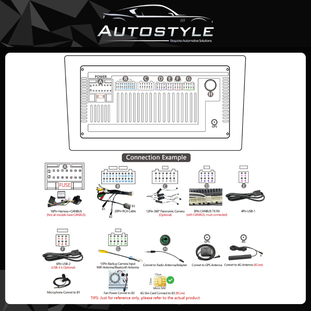 Honda Civic 8 FK Apple Carplay / Android Auto 09" Stereo Upgrade 2005-11