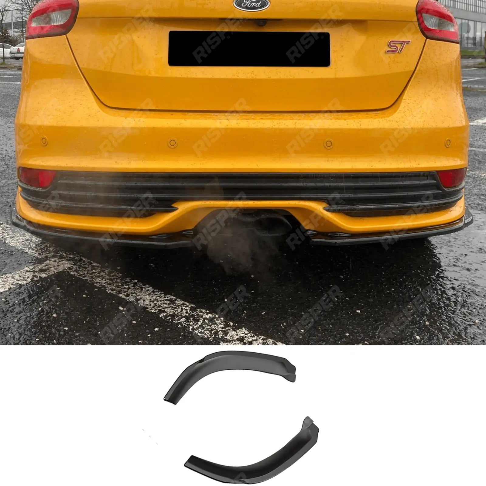 Ford Focus ST MK3 Facelift 2015-2018 Rear Side Splitters (2PCS)