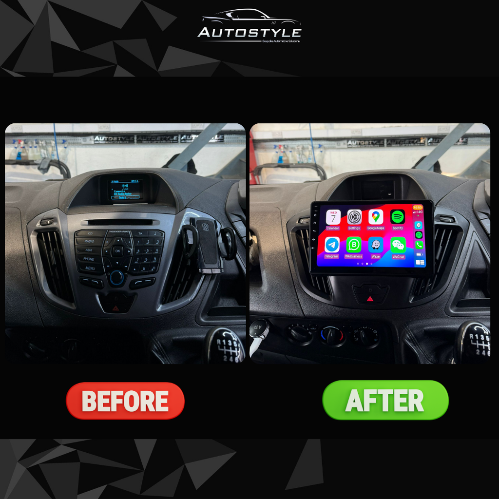 Ford Transit Custom Apple Carplay / Android Auto 9" Stereo Upgrade (2012-2018)