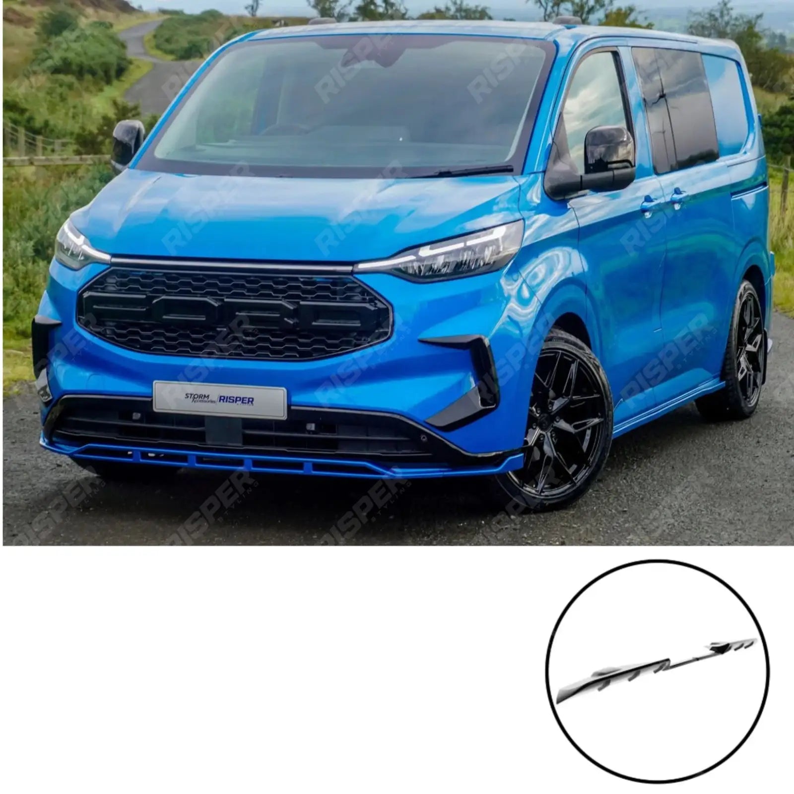 Ford Transit Custom 2024 On LWB Full Aero Kit V1 Colour Coded