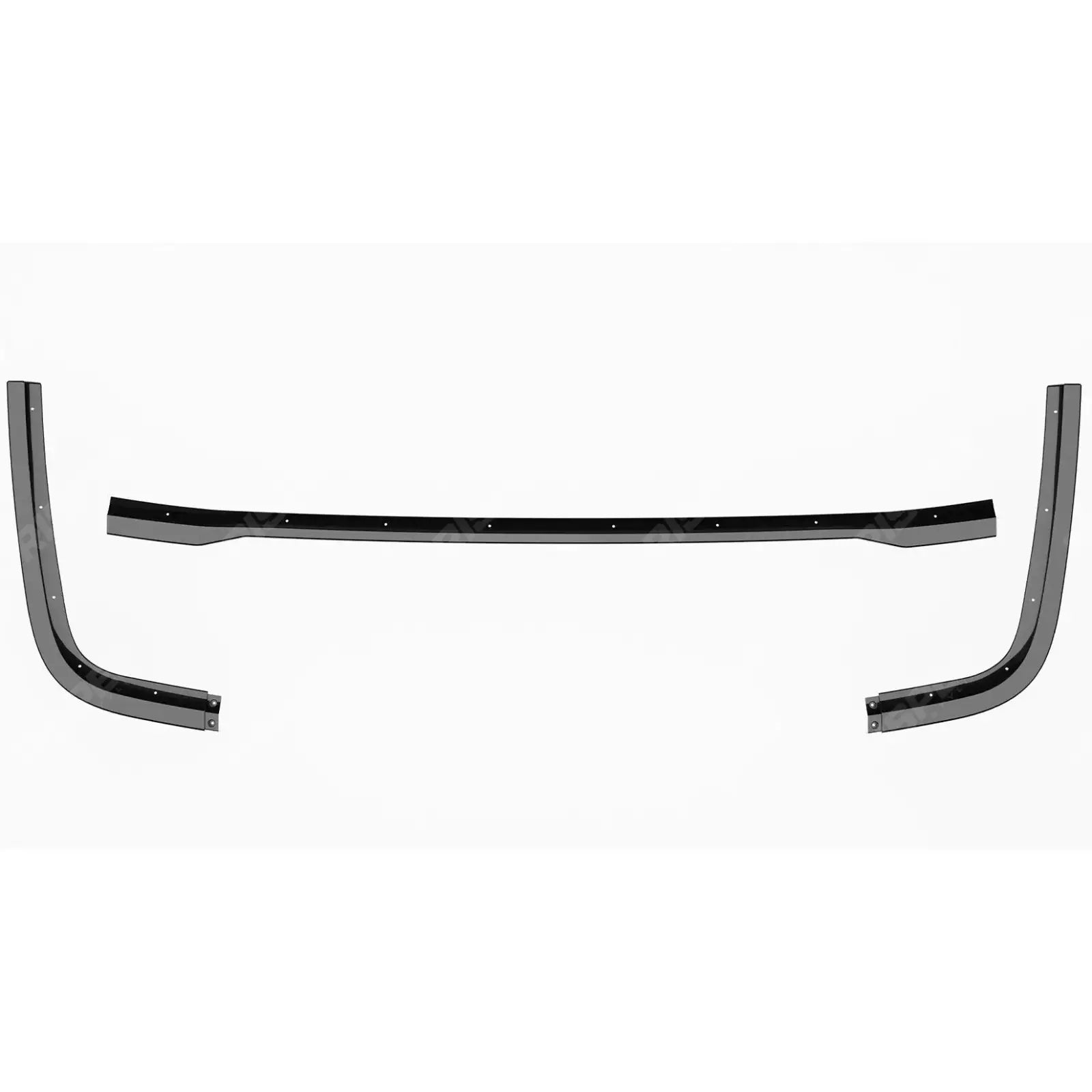 Ford Transit Custom MK2 2024 On Rear Bumper Splitter In Gloss Black 3 Piece