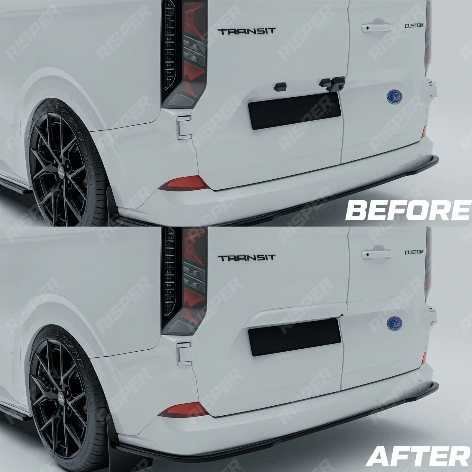 Ford Transit Custom MK2 2024+ Rear Threshold Camera Cover Colour Coded