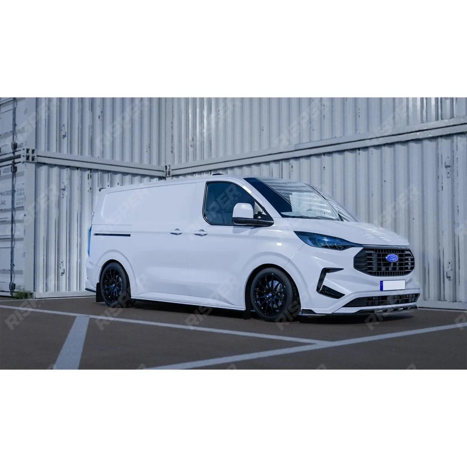 Front Aero Canard Loops In Gloss Black For Ford Transit Custom MK2 2024 On