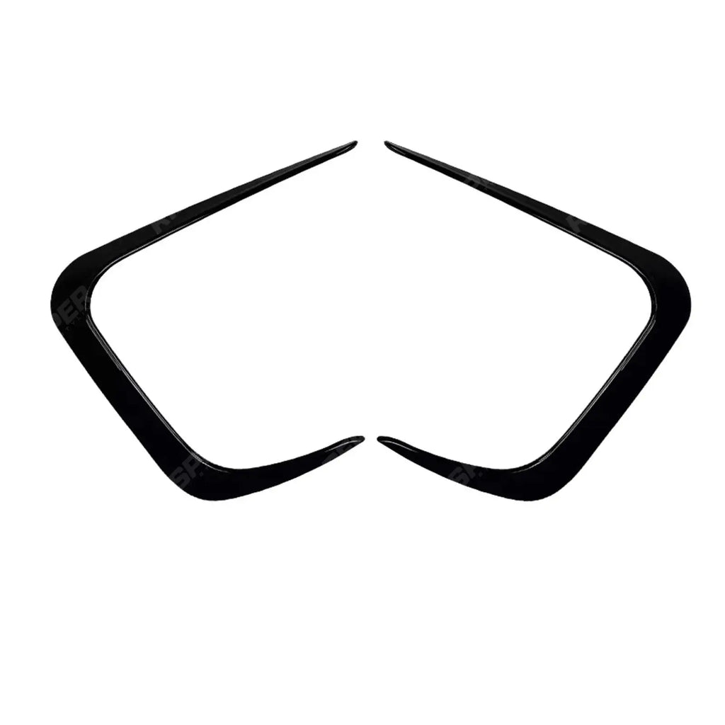 FRONT BUMPER CANARDS IN GLOSS BLACK For BMW 3 SERIES G20 (LCI) 2023+