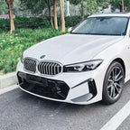 FRONT BUMPER CANARDS IN GLOSS BLACK For BMW 3 SERIES G20 (LCI) 2023+