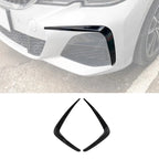 FRONT BUMPER CANARDS IN GLOSS BLACK For BMW 3 SERIES G20 (PRE LCI) 2019-2022