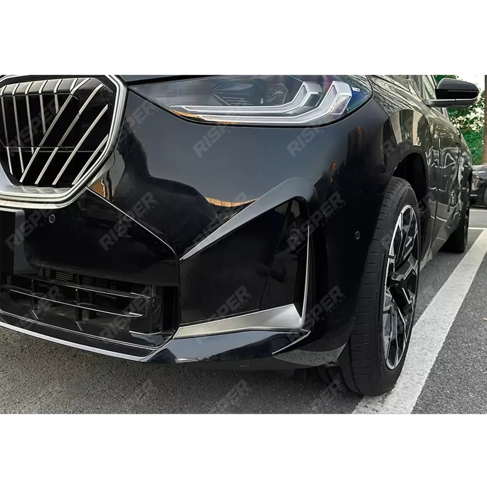 Front Bumper Canards In Gloss Black For BMW X3 G45 2025+ - M-Sport
