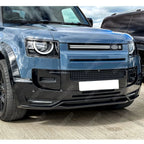 Front Bumper Splitter in Gloss Black For Land Rover Defender L663 90 / 110 / 130 2020 Onward