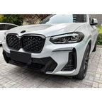 Front Canards In Gloss Black For BMW X3 G01 & X4 G02 2020+ - M Sport