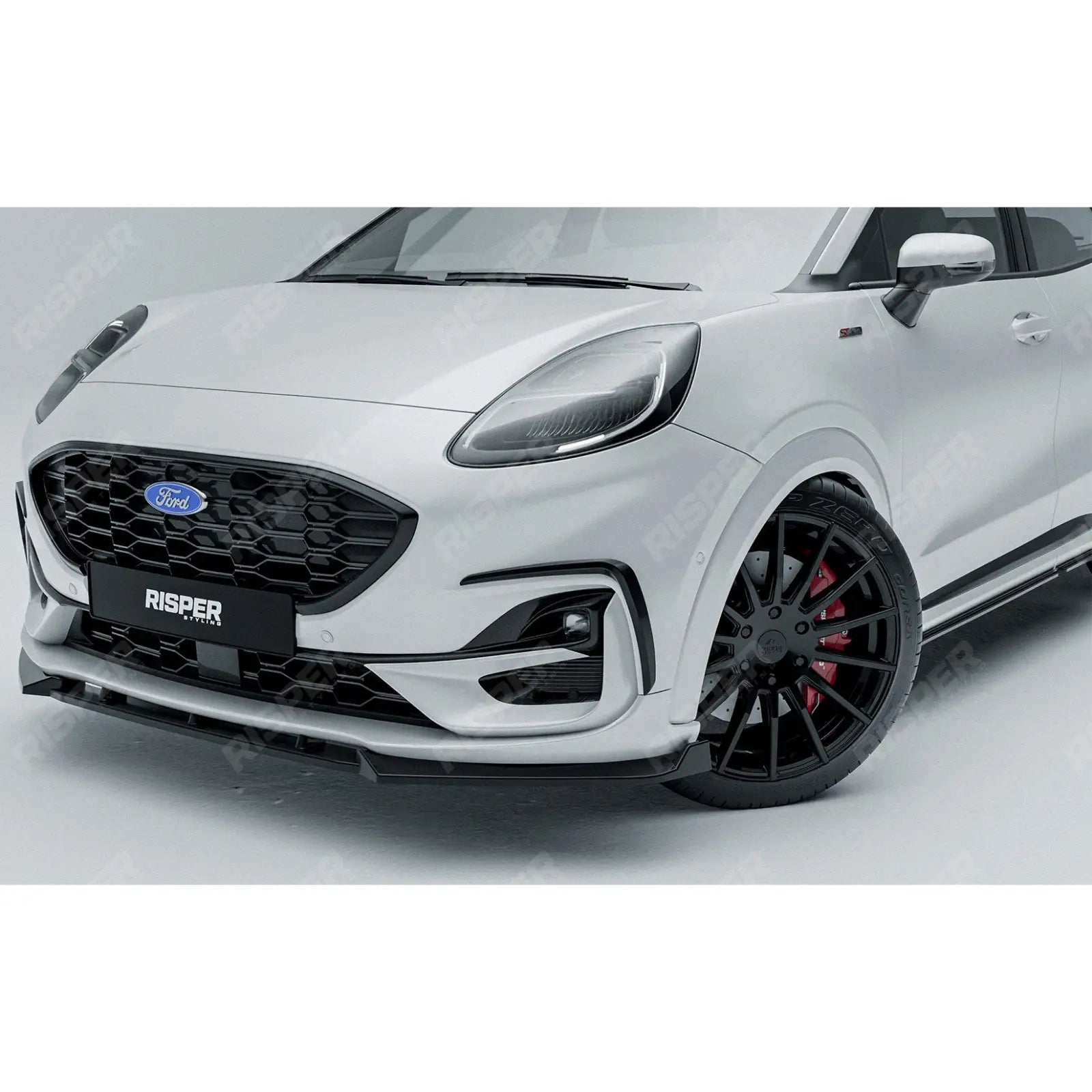 Front Canards In Gloss Black For Ford Puma ST Line & ST Line X 2019+
