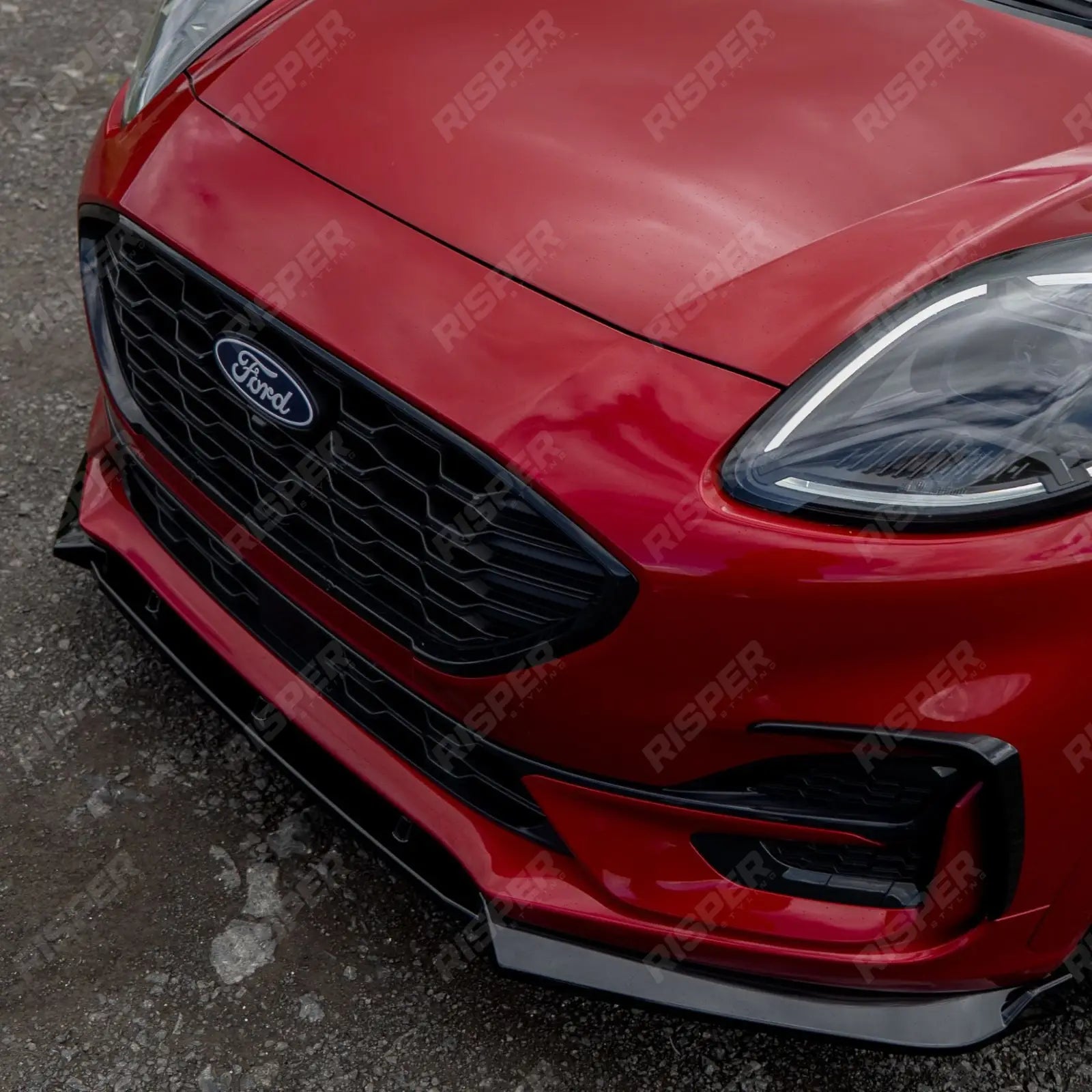 Front Canards In Gloss Black For Ford Puma ST Line & ST Line X 2019+