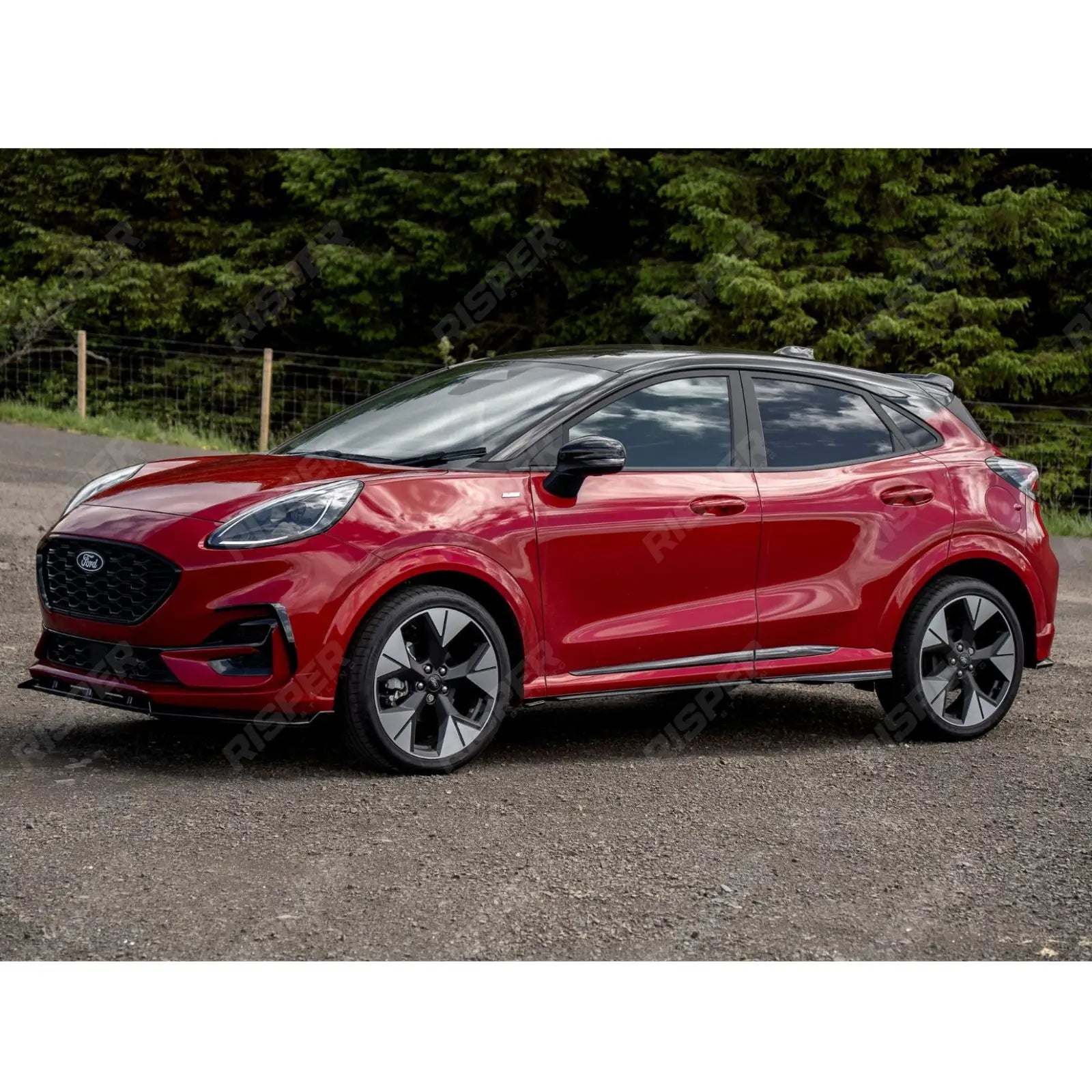 Front Canards In Gloss Black For Ford Puma ST Line & ST Line X 2019+