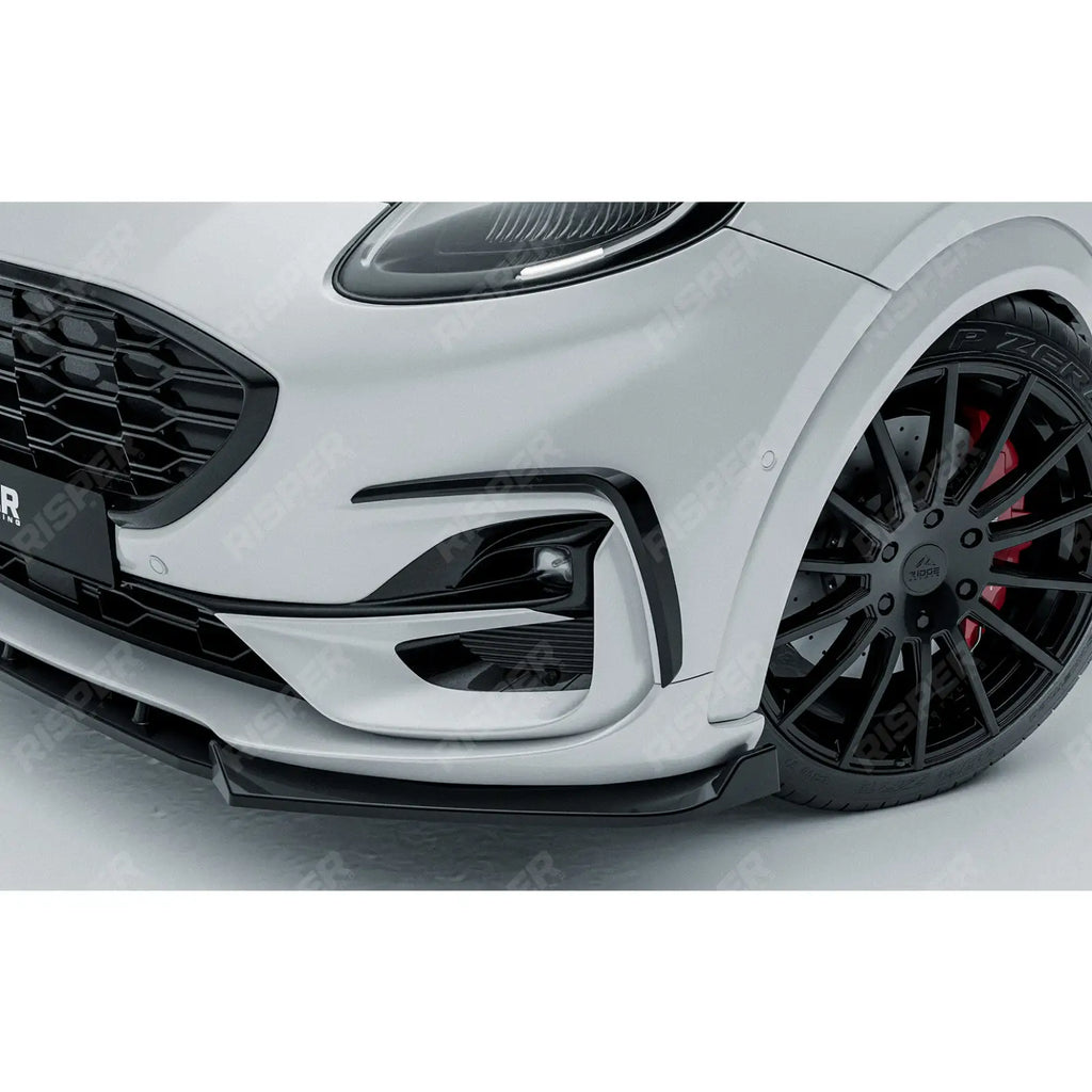 Front Canards In Gloss Black For Ford Puma ST Line & ST Line X 2019+