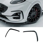 Front Canards In Gloss Black For Ford Puma ST Line & ST Line X 2019+