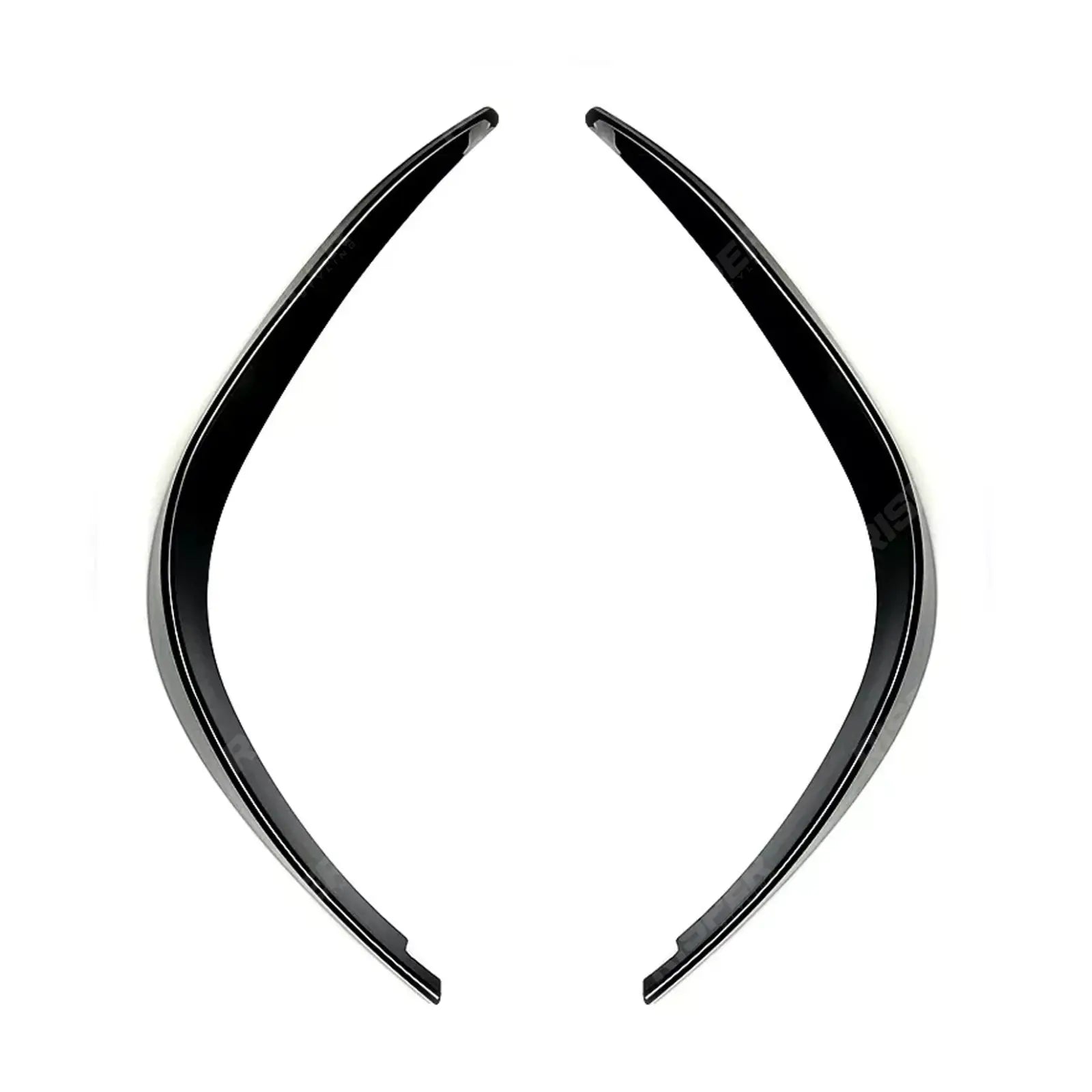 FRONT CANARDS IN GLOSS BLACK For MERCEDES A CLASS AMG LINE 2018-2024 SEDAN / HATCHBACK
